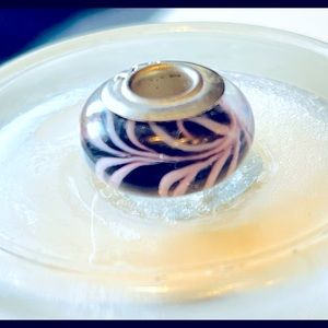 925 STERLING SILVER SOLID CORE MURANO GLASS BEAD